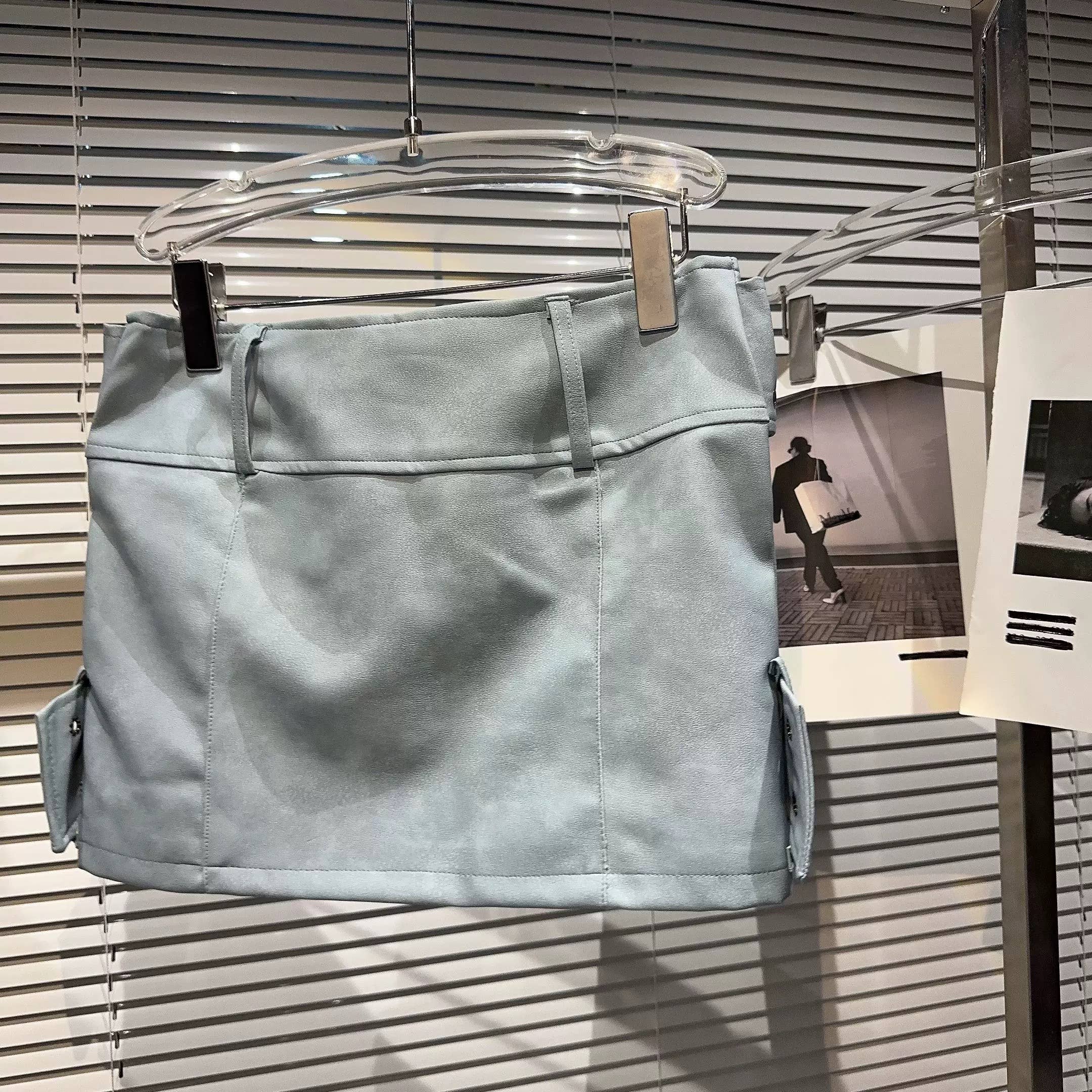 Productseeker - Vente Jupe – femme - Jupe Mini SK79Y PU avec Large Ceinture Croisée – Style Urbain16