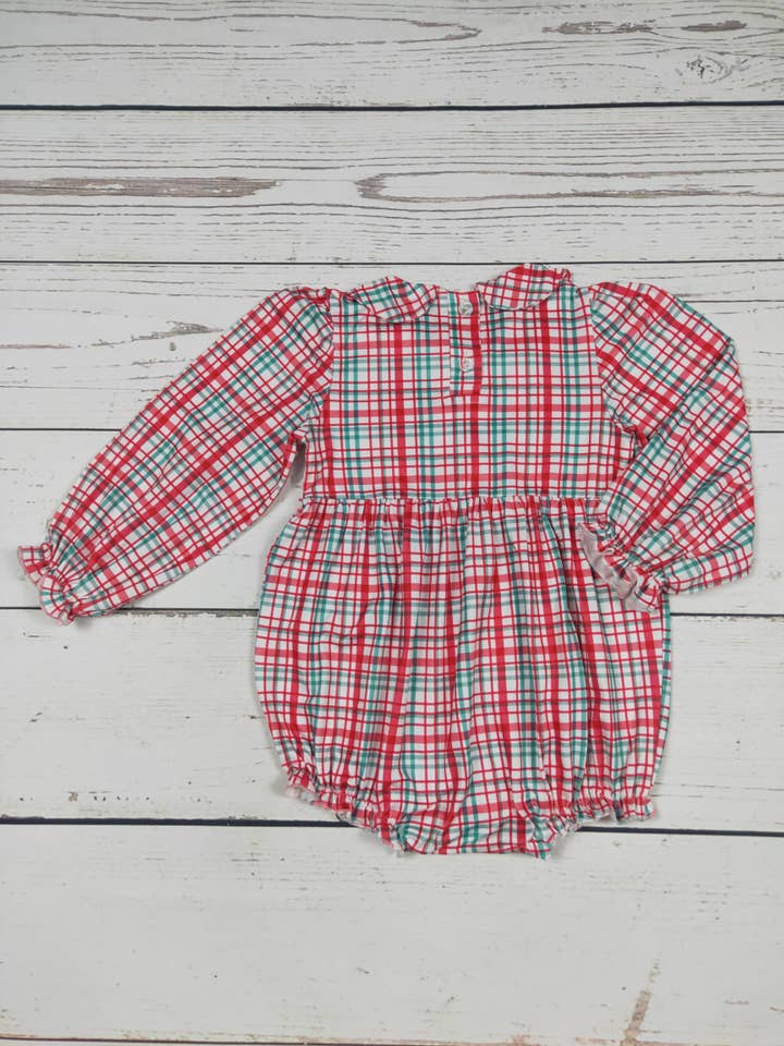 sassy kids palace - Wholesale Jumpsuit - Baby - Baby Christmas Smocked Bubble