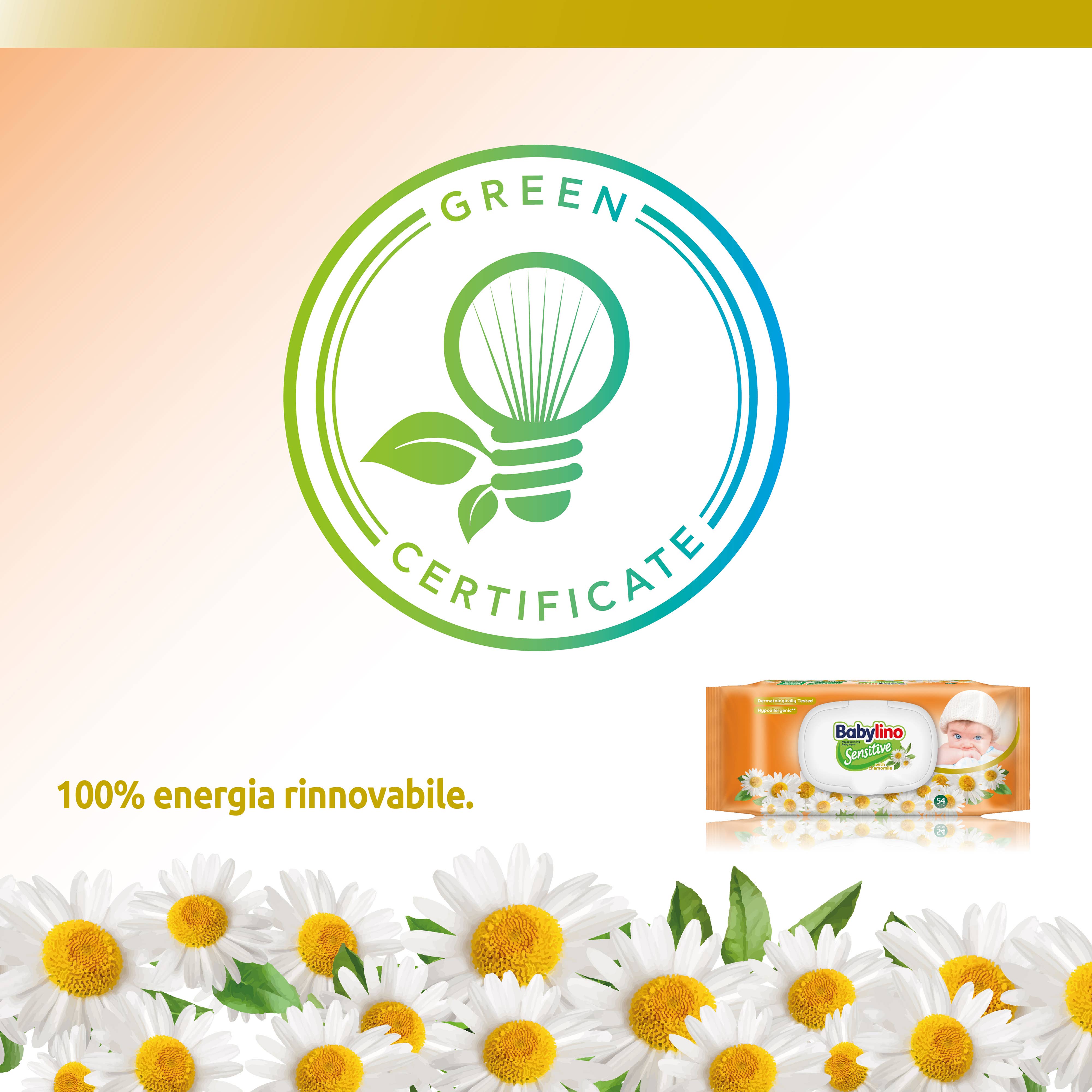 Babylino - Wholesale Face & Body Wipes - Baby - Babylino Sensitive Wipes with Chamomile, 98% Natural, 54 Pcs7