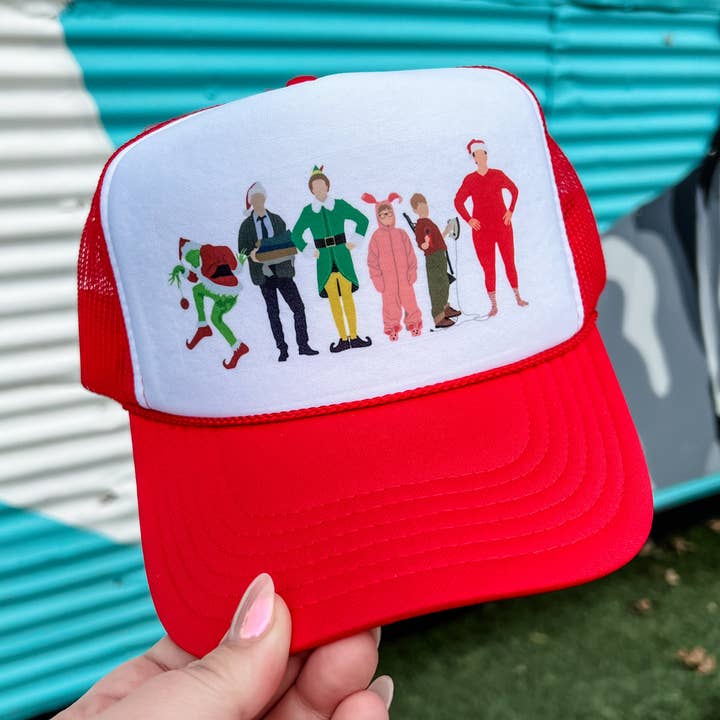 Christmas Movie Icons Trucker Cap (Multiple Color Options) for wholesale by Turquoise & Tequila