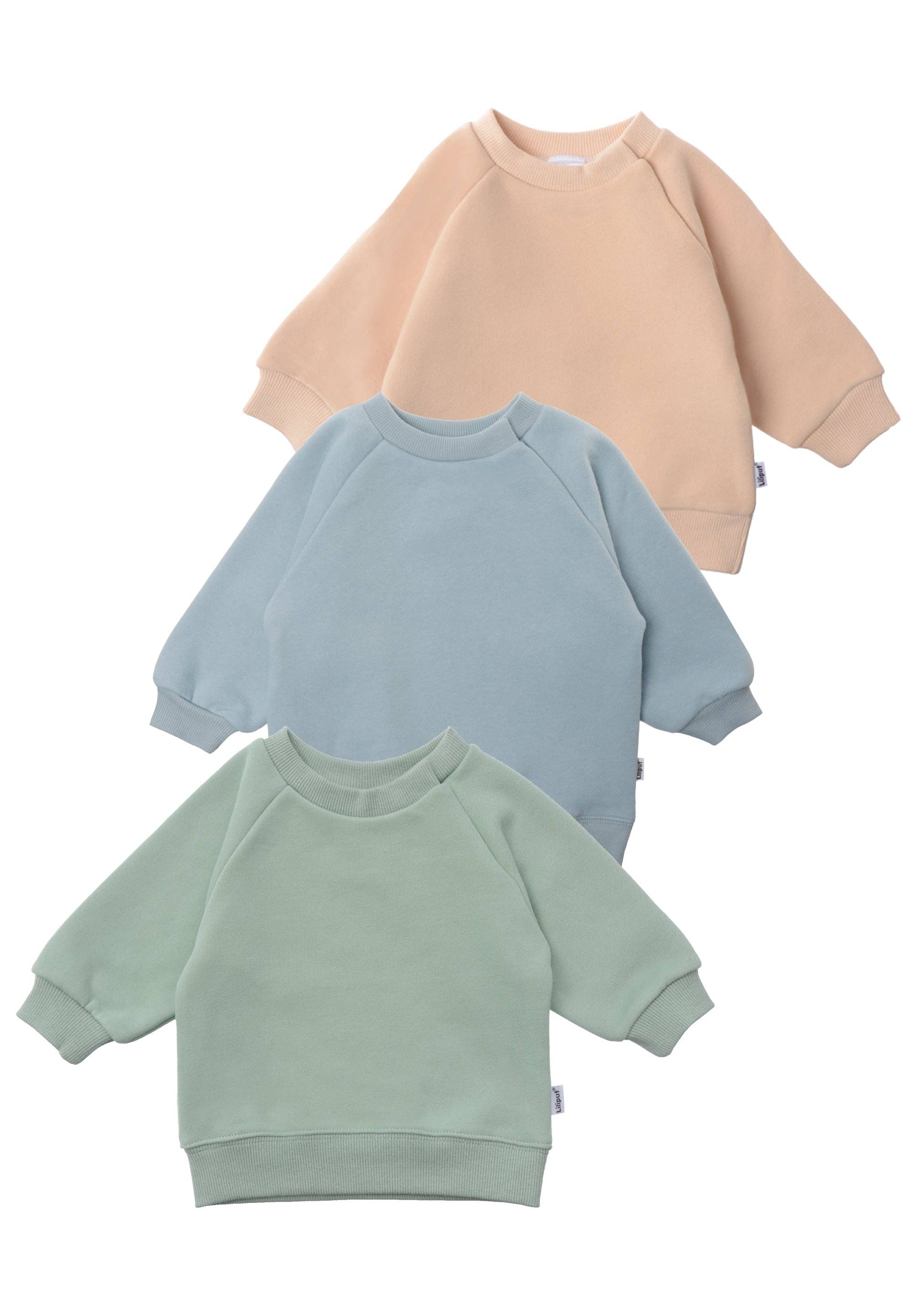 Liliput – wholesale Sweatshirt - Kids – 3-pack sweatshirts in beige, reed, and light blue0
