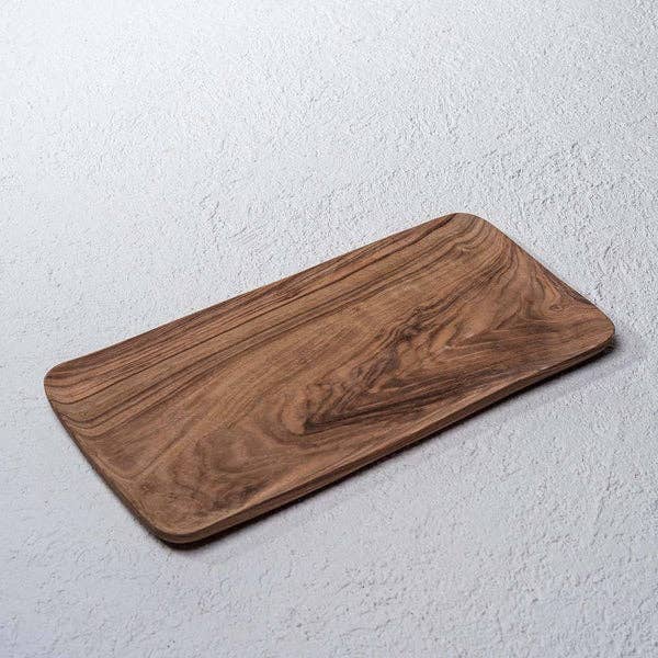 High crafty – wholesale Serving tray – Hand-Carved Moroccan Walnut Wood Tray – Natural Wooden Servi1