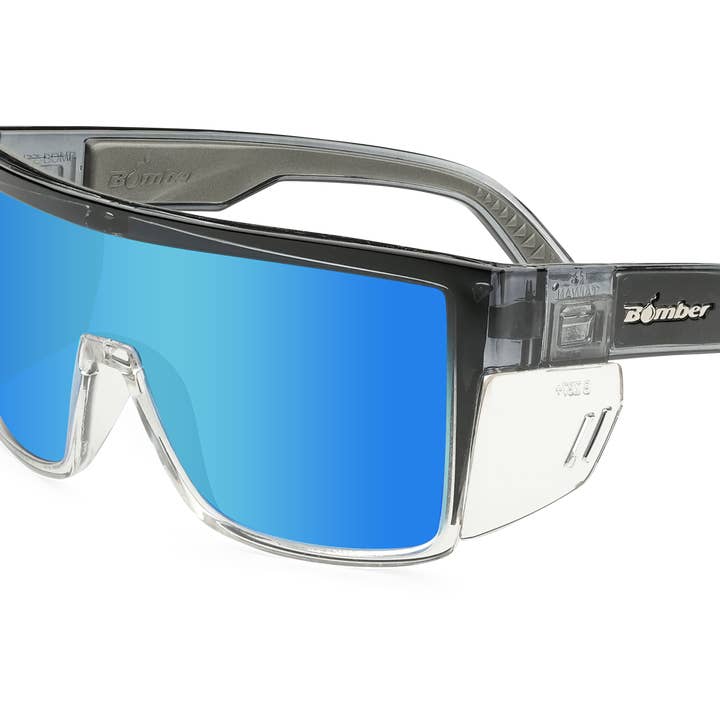 Buzz Bomb Sikkerhed - Isblå Spejlkrystal for engroshandel hos Under The Sun Originals / Bomber Eyewear