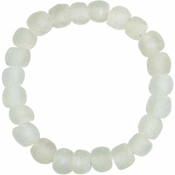 Glass Pearls: Bracelet - White for wholesale by Global Mamas