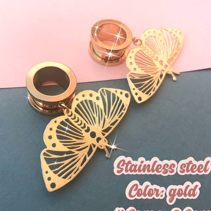 Tunnel a farfalla - Oro per la vendita all'ingrosso da parte di Sweet Art Neck