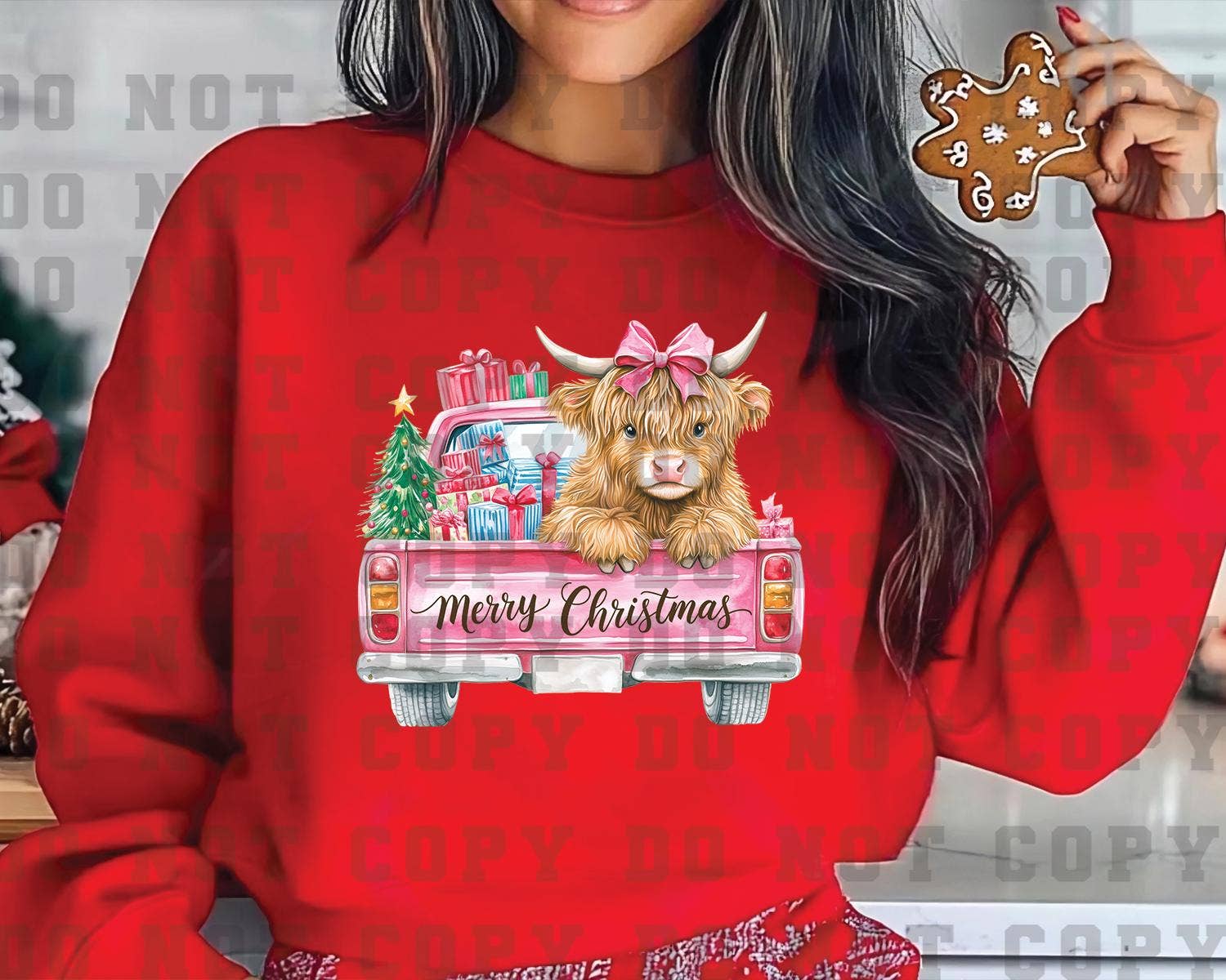 rnsublimation - Wholesale Sublimation Transfer - DTF Highland Cow Truck Ready to Press T-shirt Transfer1