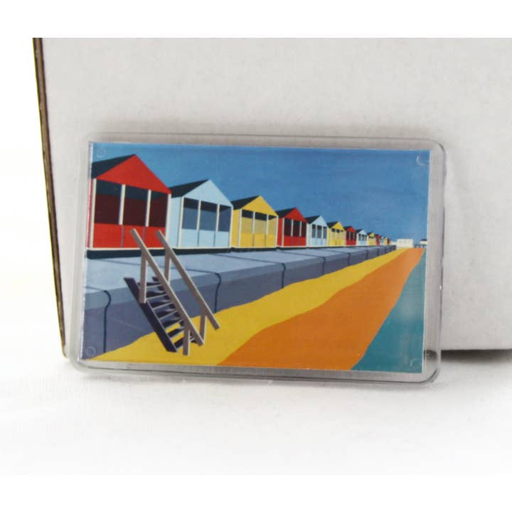 Southwold Beach Huts Fridge Magnet for wholesale by Rebecca Pymar