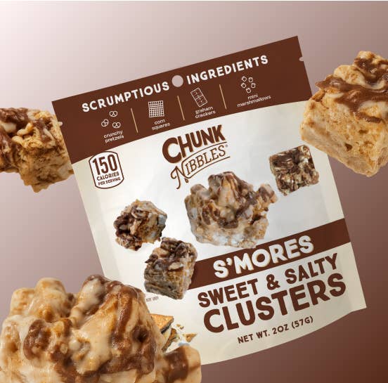 Chunk Nibbles - Venta al por mayor Pretzels - Paquete de Snack de 2oz S'mores Chunk Nibbles1