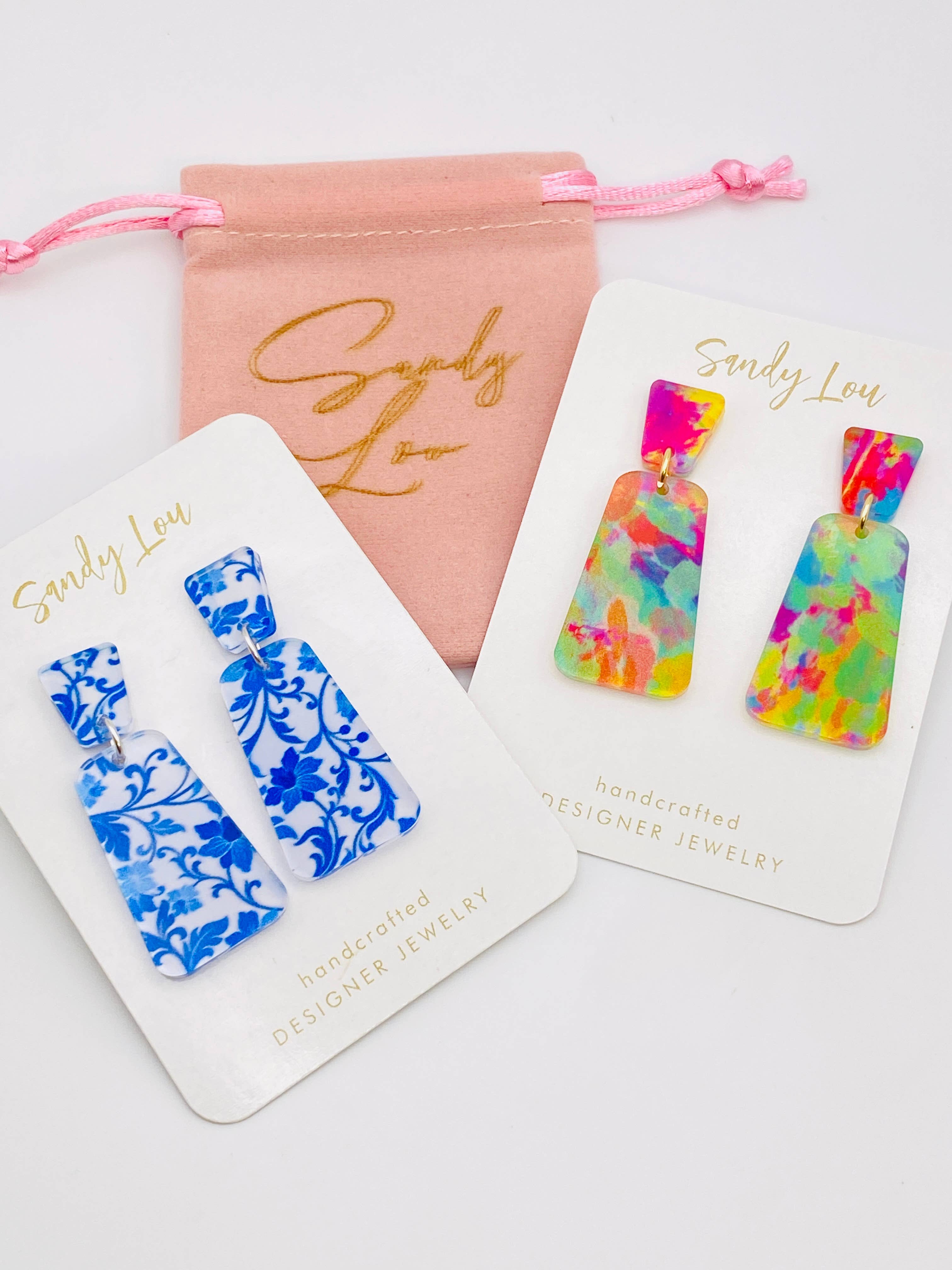 Sandy Lou Designs - Wholesale Dangle Earrings - GEO PREPPY SWEET SUMMER EARRINGS4