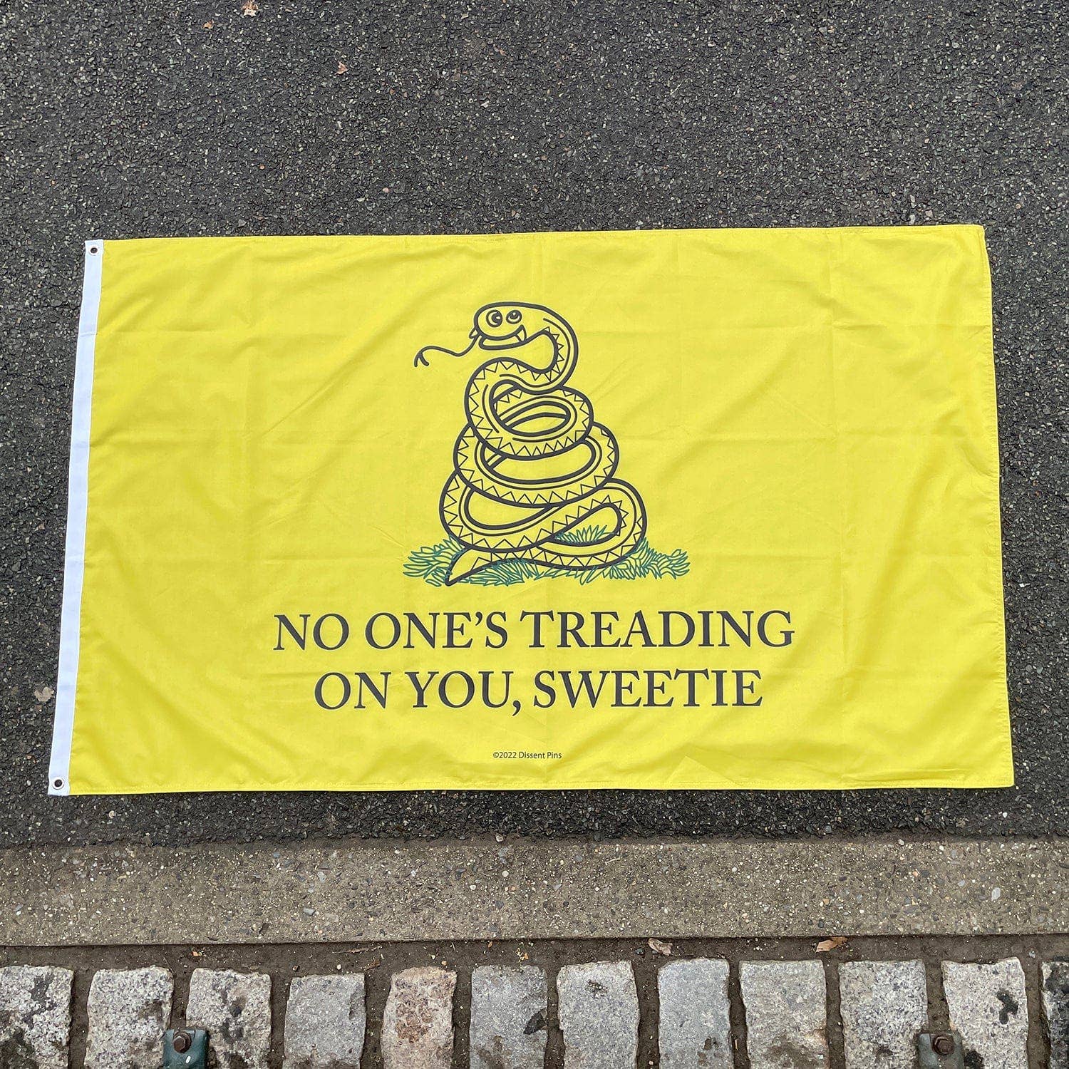 Dissent Pins - Wholesale Flag - No One's Treading On You, Sweetie Flag 3' x 5'3