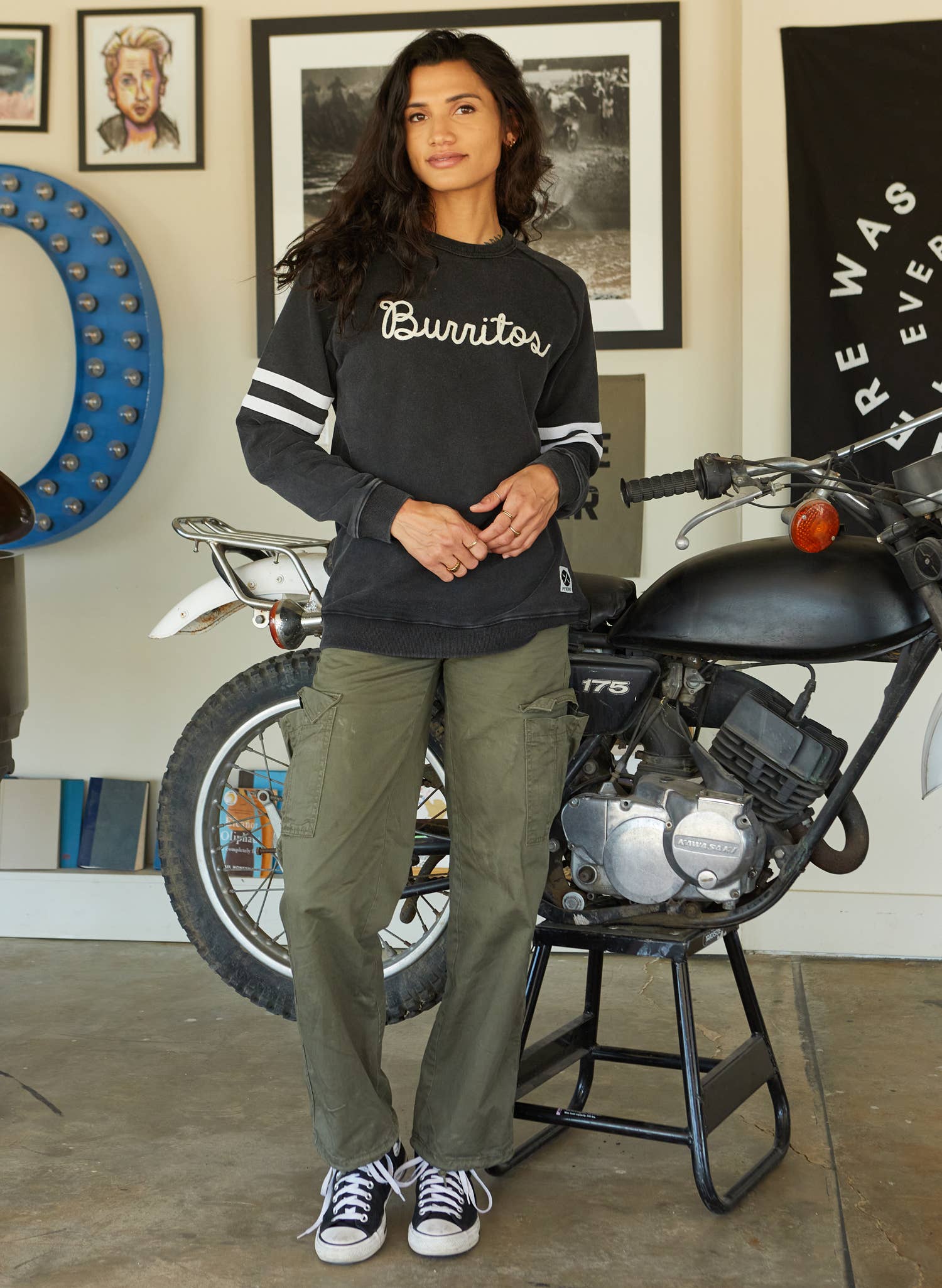 Pyknic - Venta al por mayor Sudadera estampada - Unisex - Burritos Chainstitch Cuello Redondo5