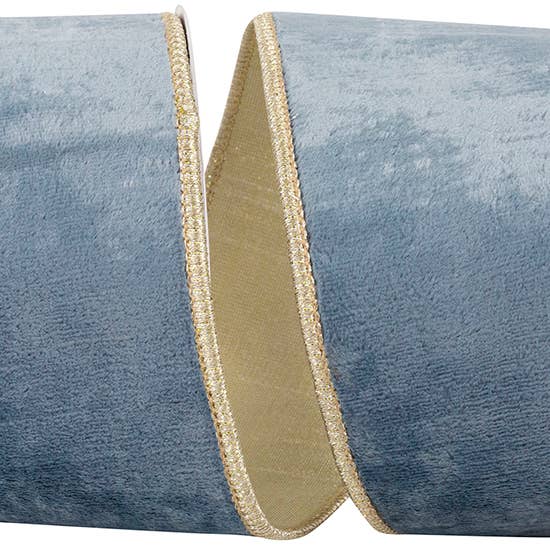 Velvet Plush Texture Sky Deluxe Backed Wired Edge 40D for wholesale by RELIANT RIBBON