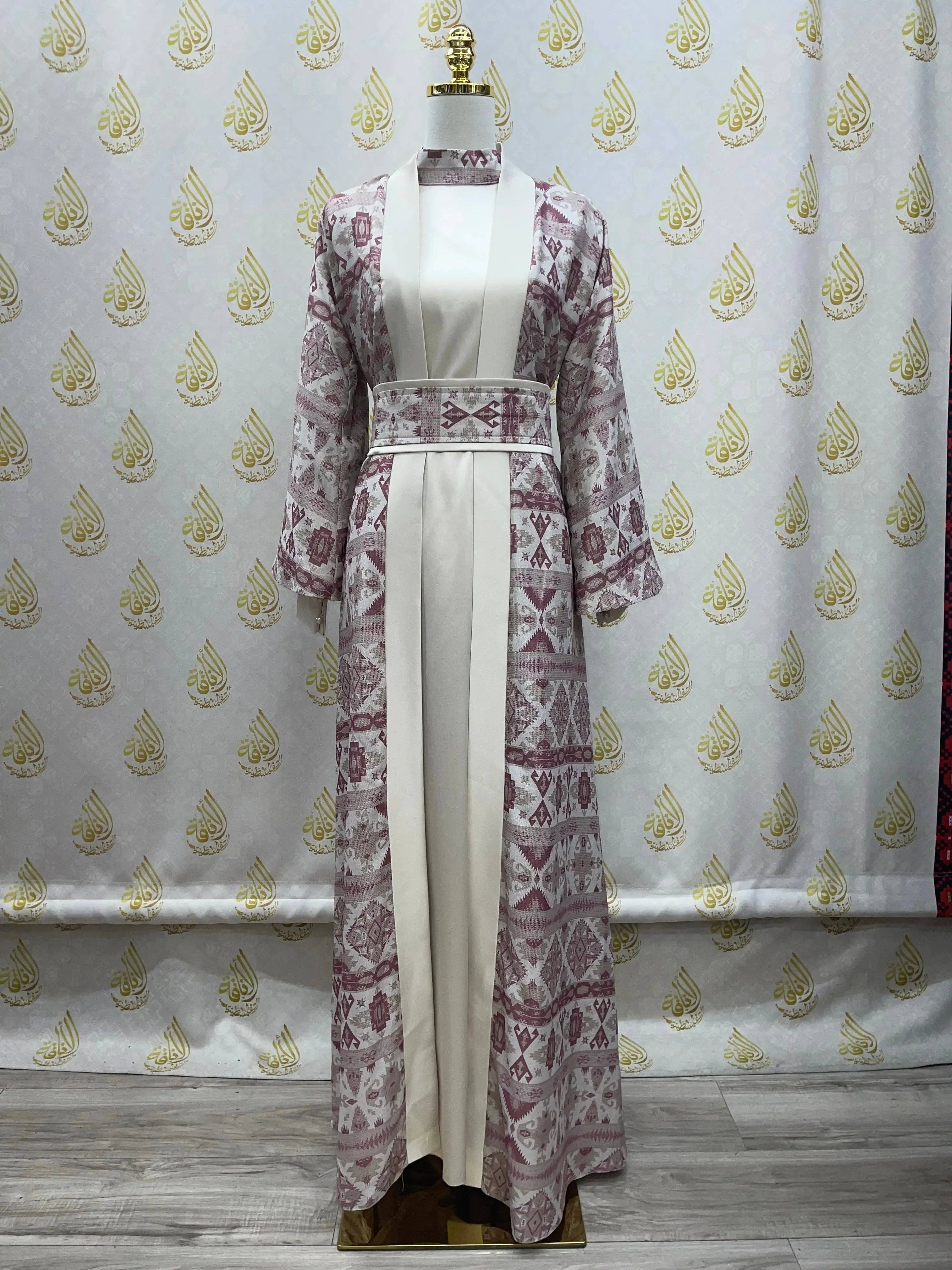 Palestinian Elegance - Wholesale Kaftan - Women's - Satin Silk Kaftan: Luxurious Comfort and Elegant Style16