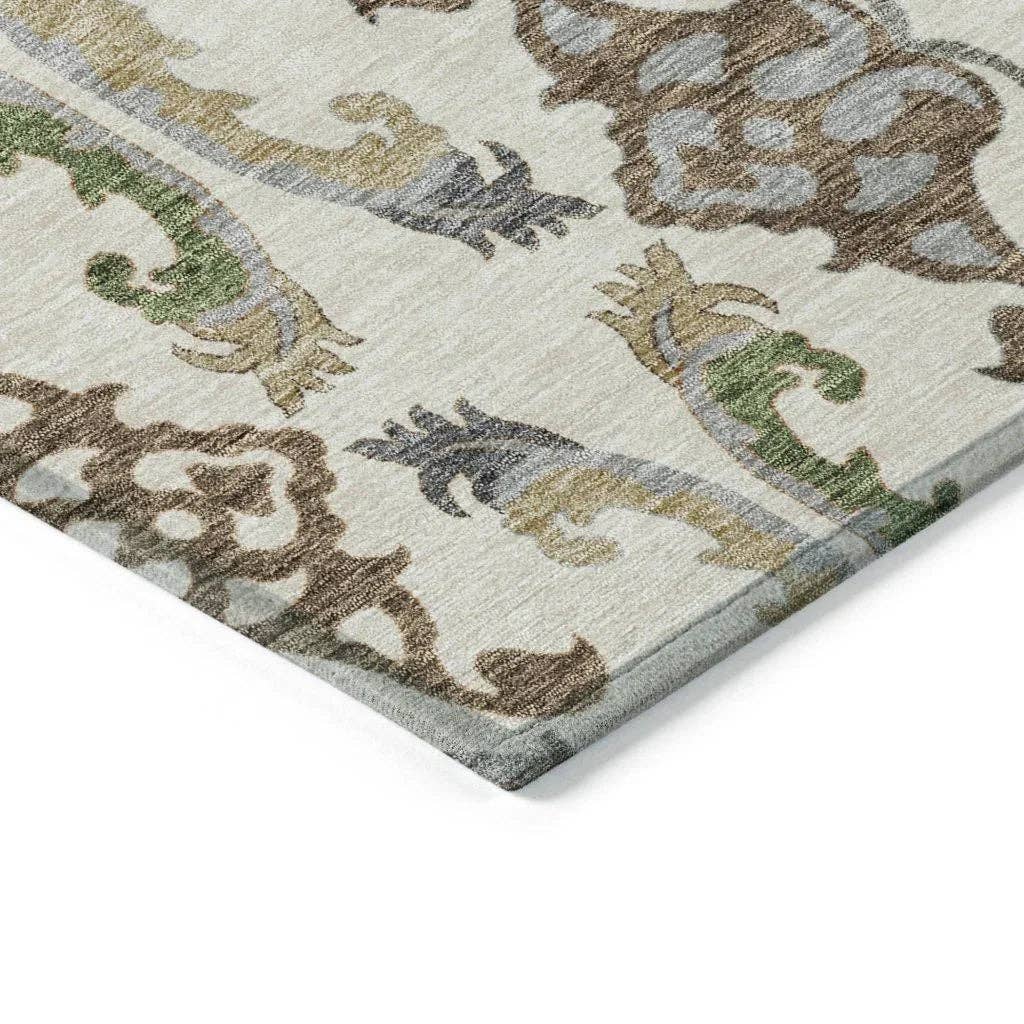 LOOMLAN – wholesale Area rug – Alfreda Ivory Washable Indoor-Outdoor Rug14