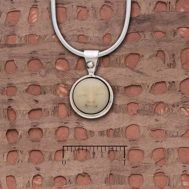 Tagua Nut Sun Pendant for wholesale by Tidepool