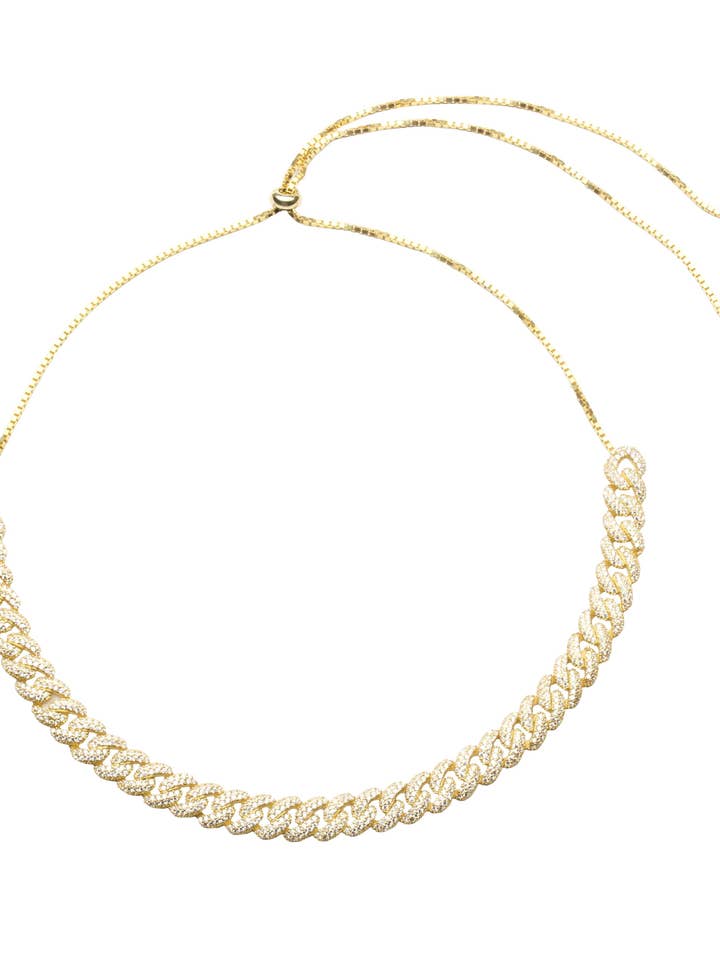 Verstellbare Kettenhalskette Gold für den Großhandel von ALEXIS DAOUD JEWELRY