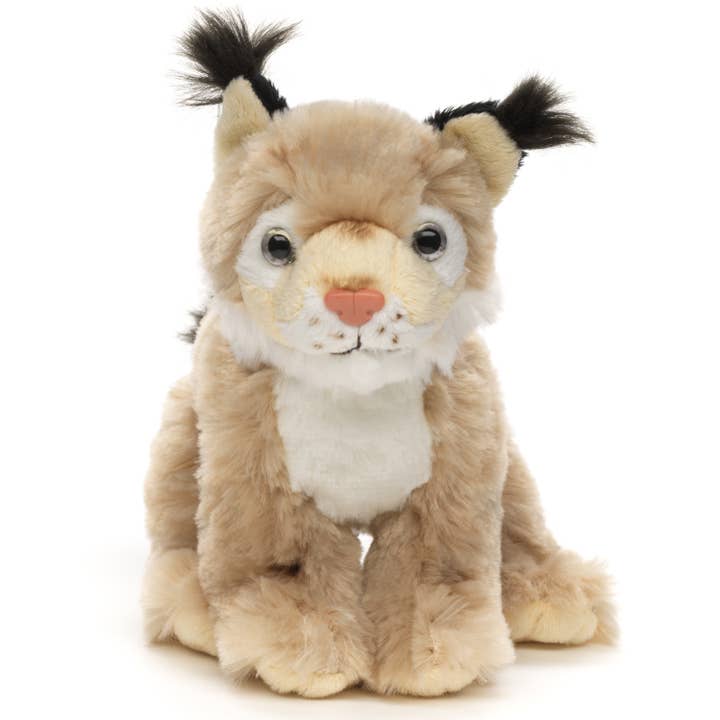 Uni Toys - Wholesale Stuffed/Plush Toy - Kids & Baby - Lynx, sitting - 16 cm (length) - cuddly/plush toy1