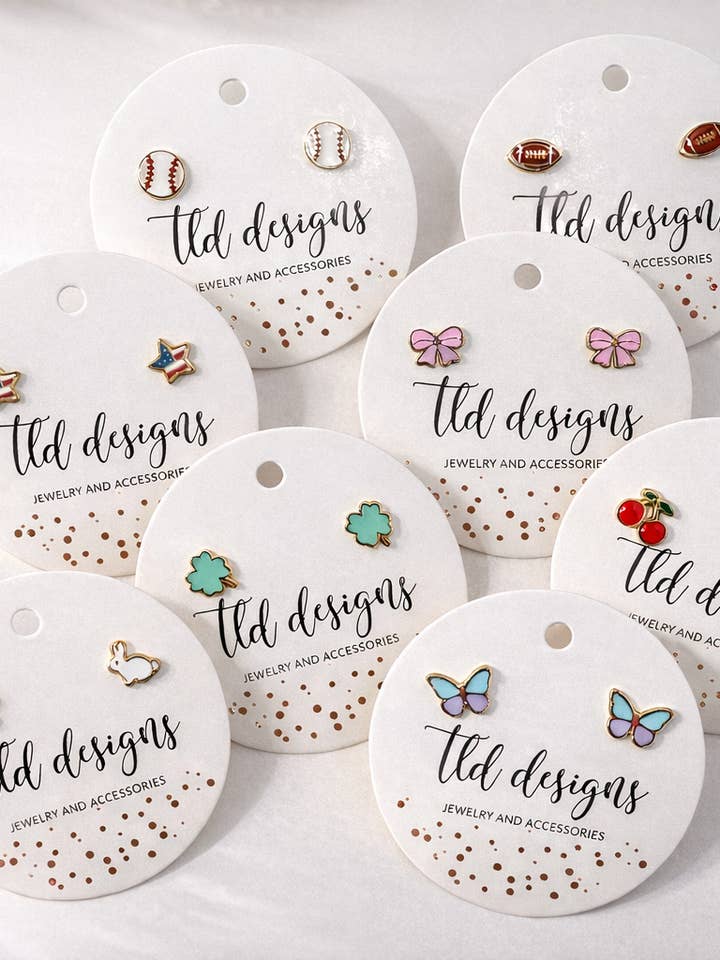 Drehbare Ohrstecker für den Großhandel von TLD Designs