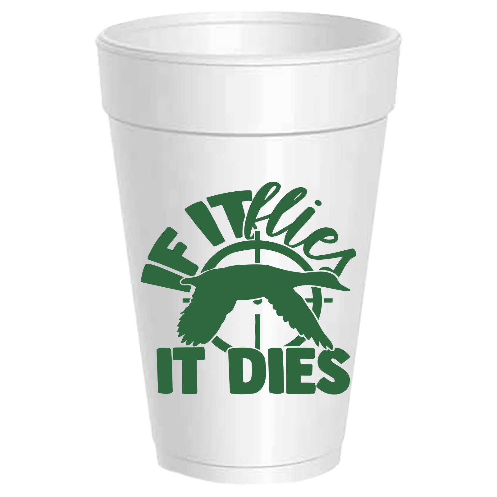 Sassy Cups - Wholesale Disposable Cup - If it Flies It Dies - 10 pack0
