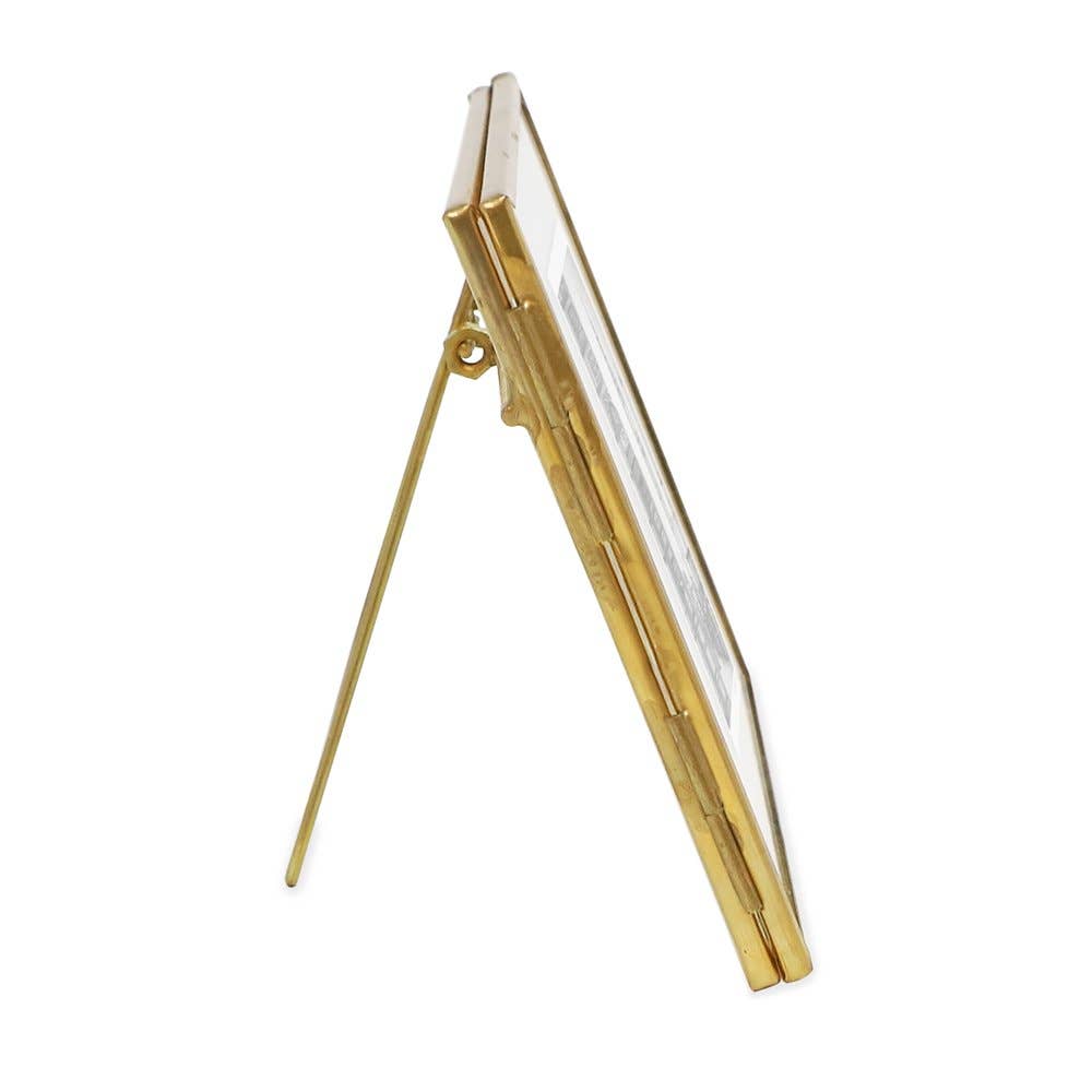 Isaac Jacobs International - Wholesale Picture Frame - Isaac Jacobs Metal Floating Photo Frame w/ Locket Bead Clasp3