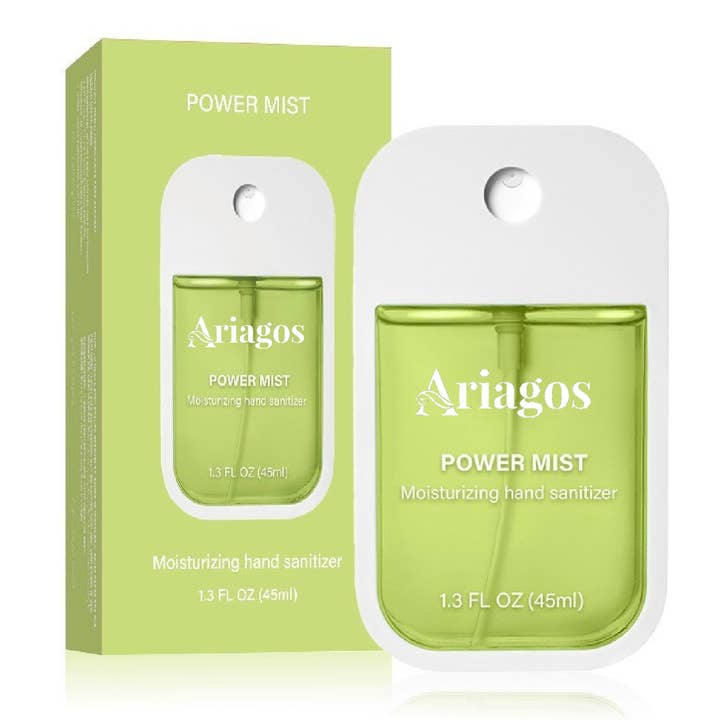 Hydrating Hand Sanitizer Power Mist Pocket Spray 45ml for wholesale by Ariagos LLC