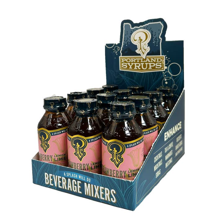 Portland Syrups - Wholesale Cocktail Mix/Syrup - Strawberry Lemon Lime Syrup 3.4oz - cocktail / mocktail mix1