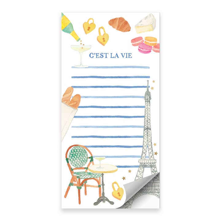 Gert & Co - Wholesale Notepad - Paris Notepad | Paris Icons Notepad | French Notepad | 4"x8"4