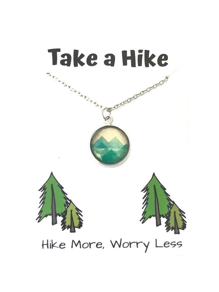 Take a Hike Mountain Foto-Glashalskette für den Großhandel von Dreamspirit