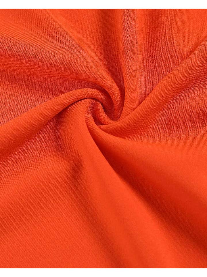 ORANGE crop tank top split hem skirt set for wholesale on Faire