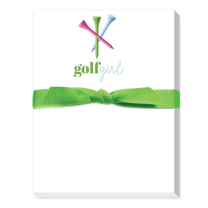 GOLF GIRL MINI NOTEPAD for wholesale by Donovan Designs