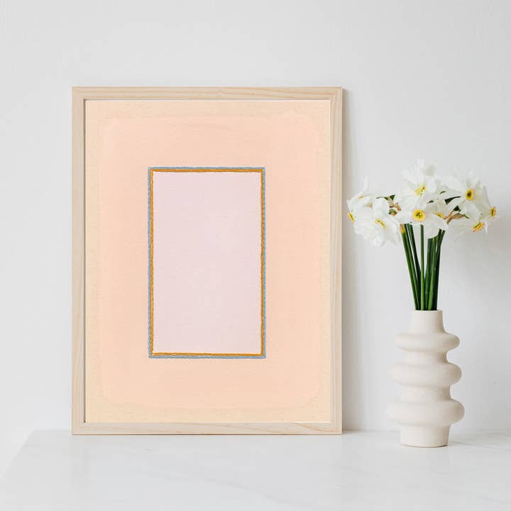 Emily Keating Snyder - Wholesale Art Print - Pastel Pink & Lavender Feminine Abstract Art Print5