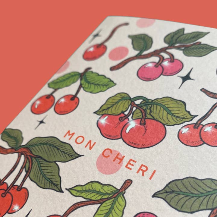 Piece of the Peach – wholesale Love card – Mon Cheri Love Card with Kraft Envelope1