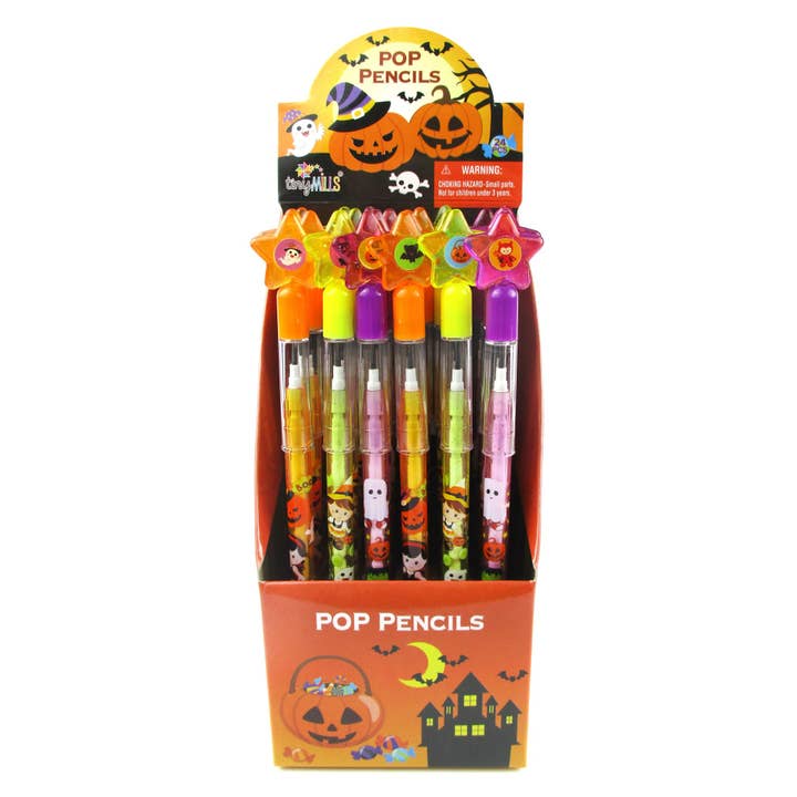 Tiny Mills - Vendita all'ingrosso Matite - 24 matite multipunto per Halloween.