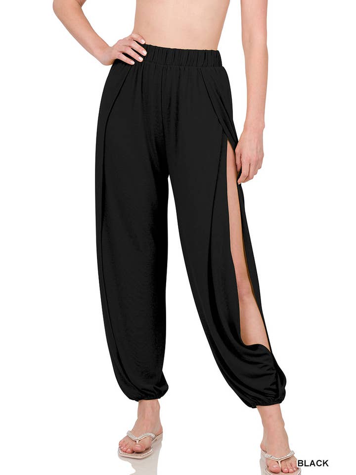 42POPS - Wholesale Pants - Women's - `.Split side pants reg/plus14