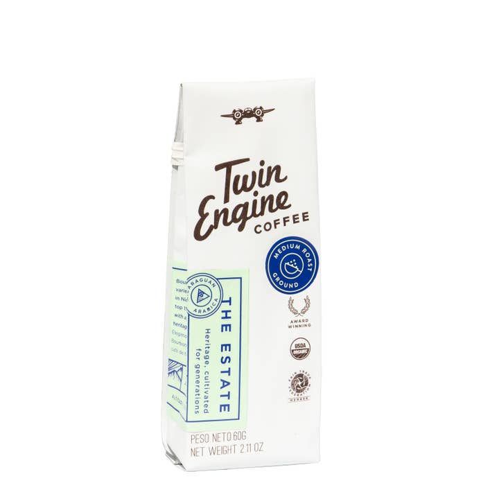 Twin Engine Coffee - Wholesale Ground Coffee - Traveler 1-Pot Organic Specialty Fair Coffee / The Estate3