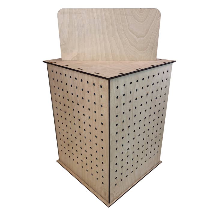 Torched Displays - Wholesale Retailer Display Stand/Case - Rotating Pegboard Display