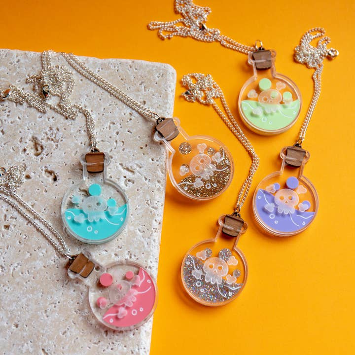 Poison Bottle Necklace for wholesale by Finest Imaginary