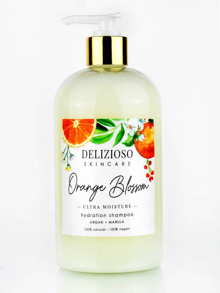 Orangenblüte Ultra Moisture Feuchtigkeitsshampoo für den Großhandel von Delizioso Skincare Inc.
