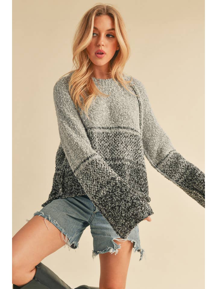AEMI + CO - Wholesale Knit Sweater - Women's - 390CK Fraya Ombre Sweater 2