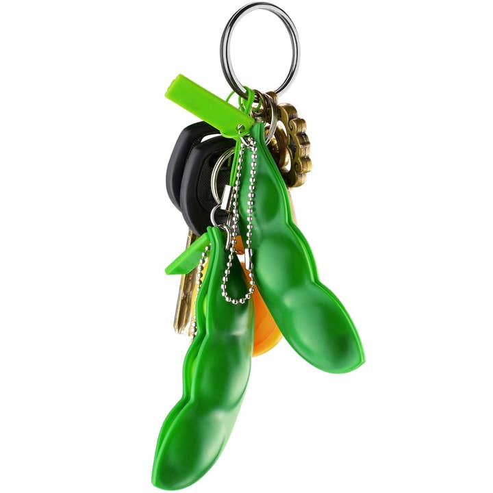 JSBlueRidge Toys – Engroshandel Fidget - Børn – Ærter Tema Stressaflastende Fidget Nøglering