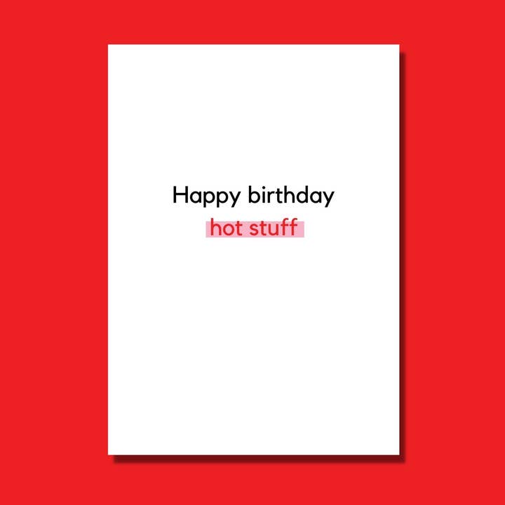Cute funny birthday card for friend or spouse for wholesale by The Mail Minx