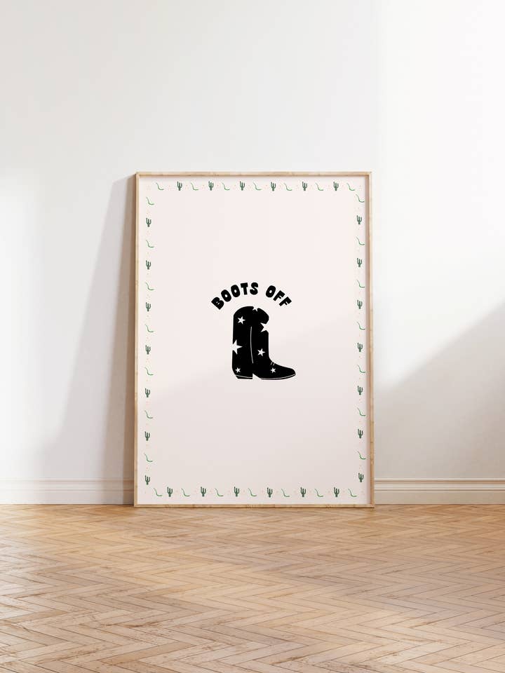 Kunstdruck – Flurschild – Schuhe aus | Minimalistische Wandkunst für den Großhandel von Nono Problemo