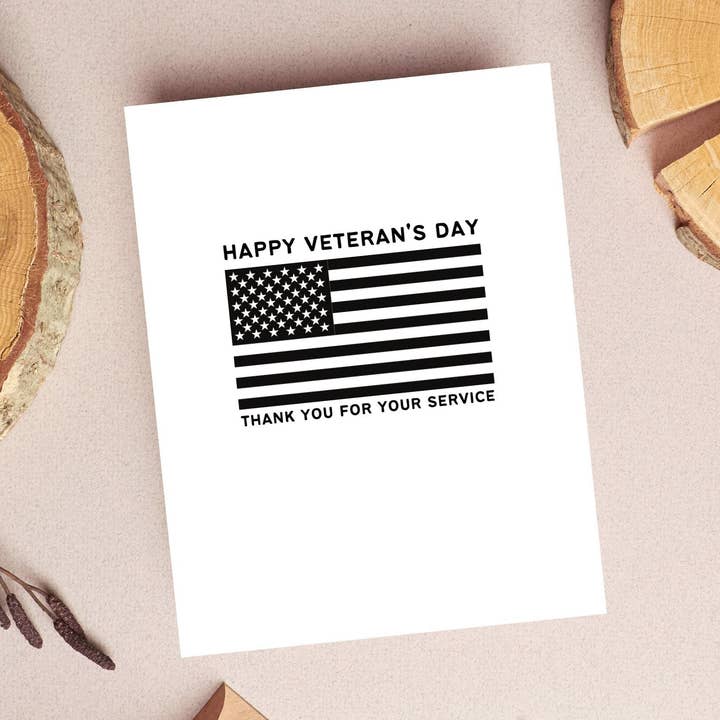 As Told By Ellie - Wholesale Thank You Card - Veterans Day Card, Thank You for Your Service, Vet Gifts0