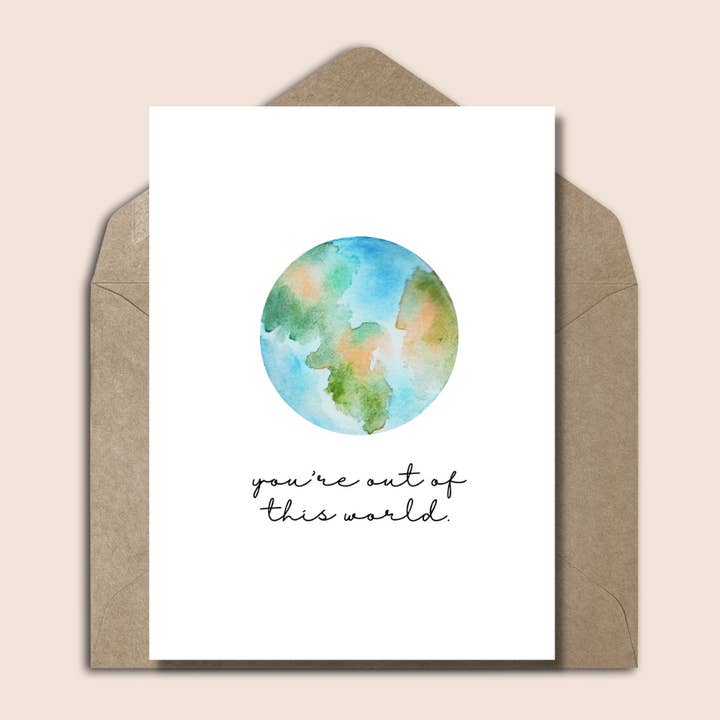 Grußkarte Liebe Valentine's Day with Earth für den Großhandel von Studio Mo