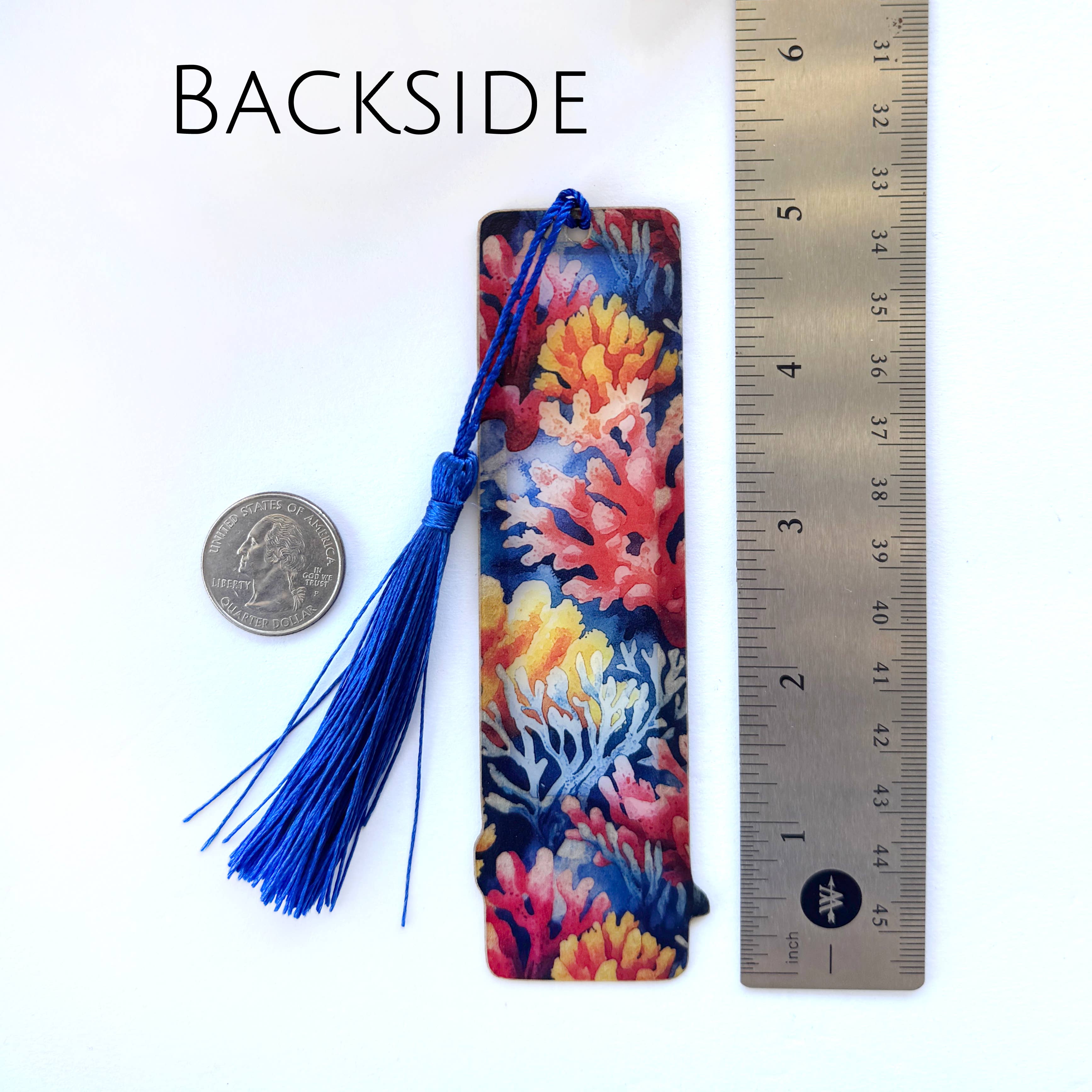 Art by Sharell - Wholesale Bookmark - Sea Turtle Bookmark | Wood & Acrylic Tassel Bookmark8