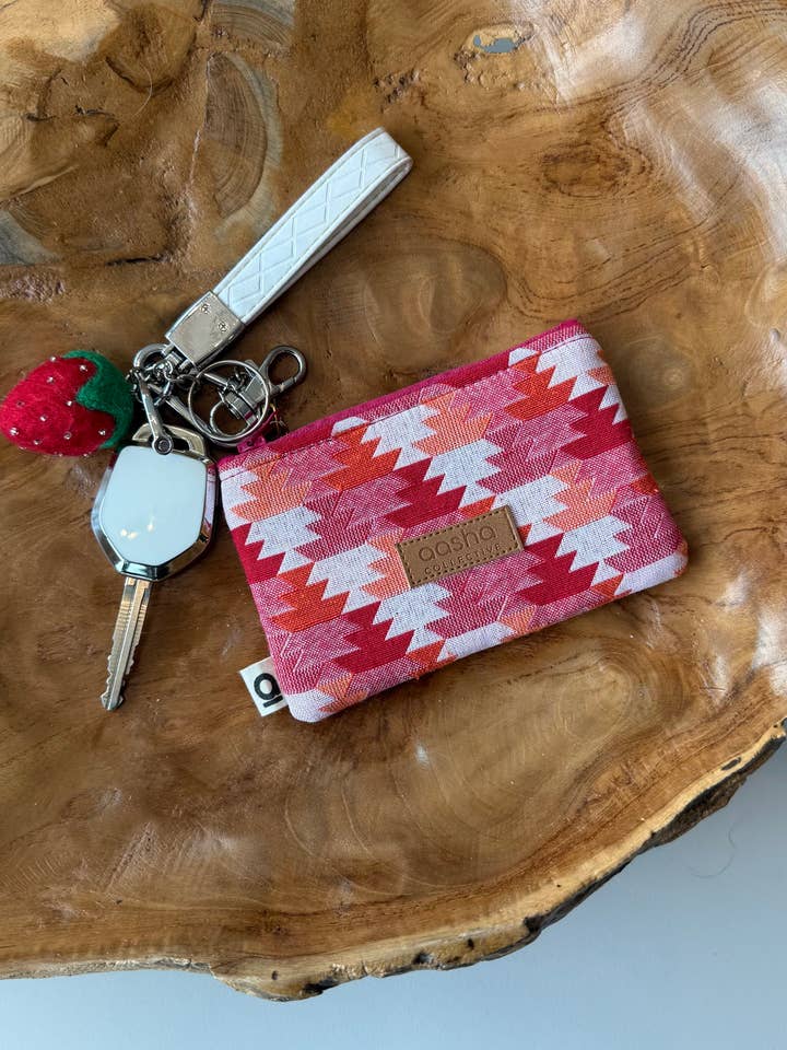 Orange Geo Dhaka Cardholder – Survivor-Made for wholesale by Aasha Collective