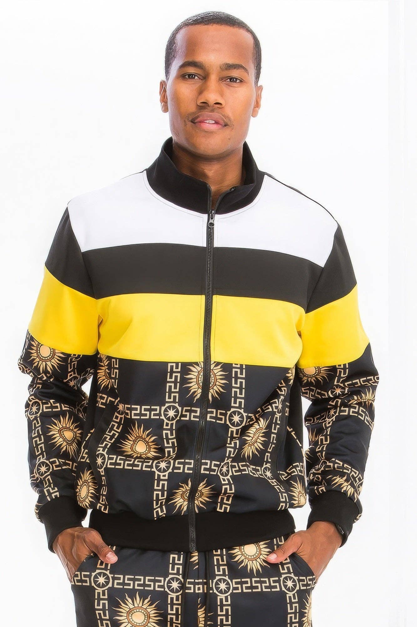 CC Wholesale Clothing – Engroshandel Træningsdragt – til mænd – Printed poly span træningssæt3