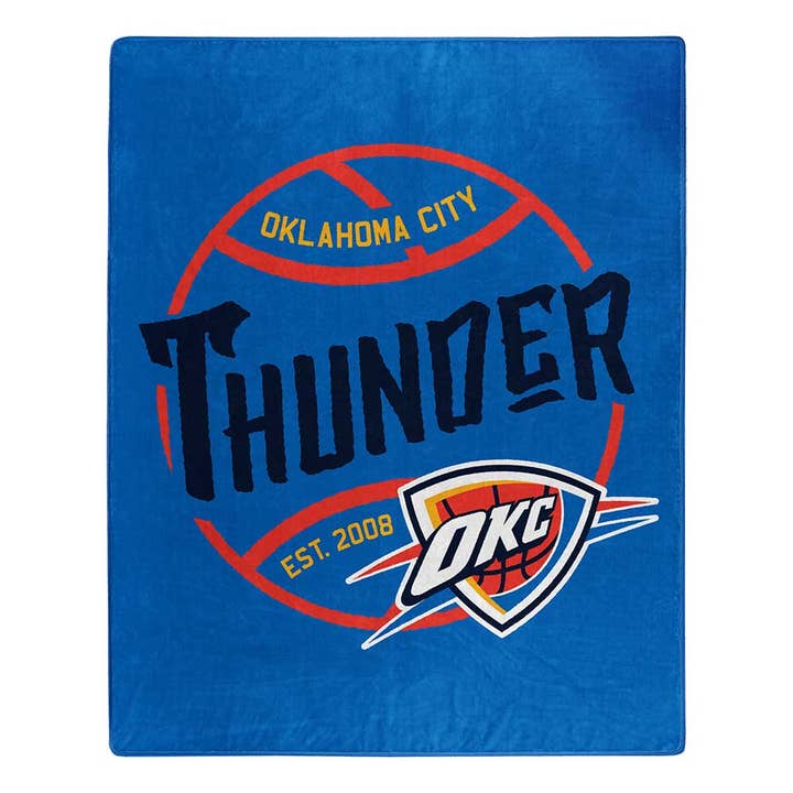 NBA Thunder BLACKTOP - Plush Throw for wholesale by The Northwest Group