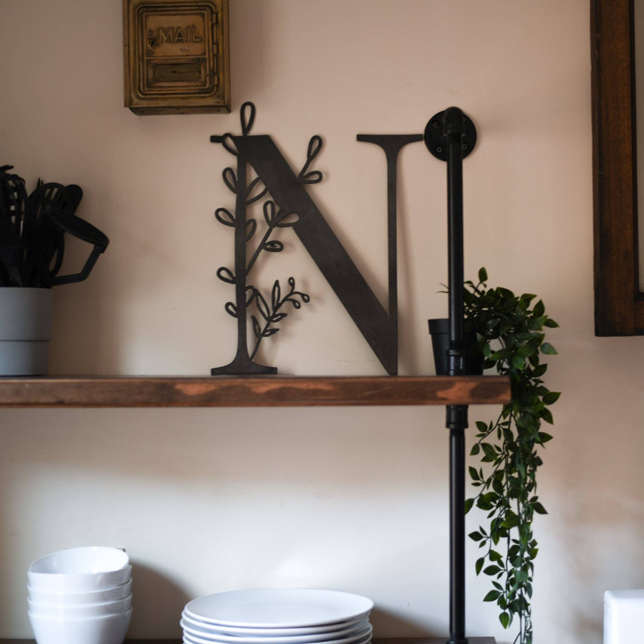 Keystone Steel Co. - Wholesale Wall Accent - Botanical Letter Wall Decor7