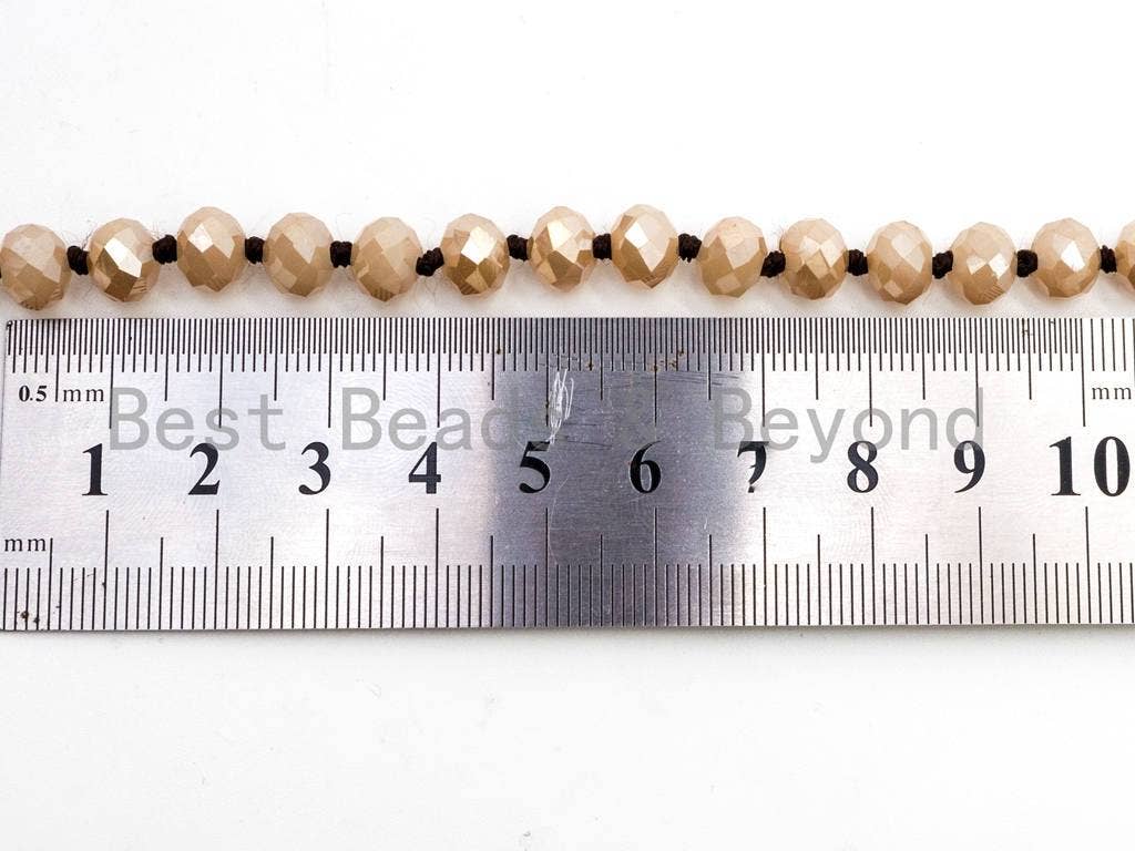 BestBeads&Beyond – wholesale Beaded/pearl necklace – 60" Extra Long Knotted Crystal Necklace2